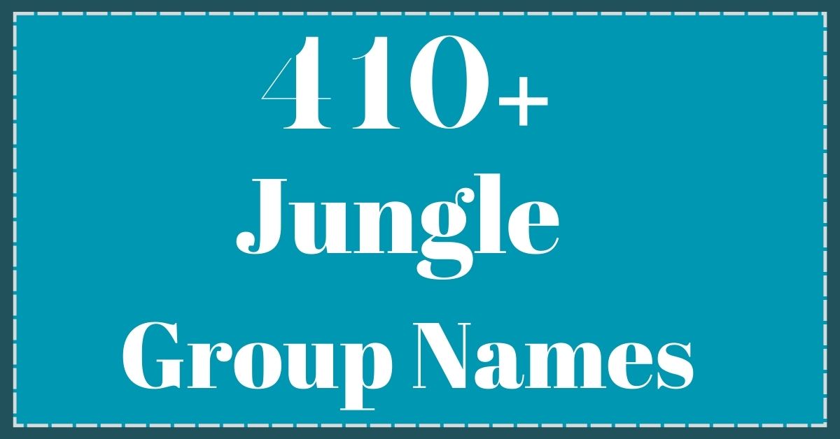 Jungle Group Names