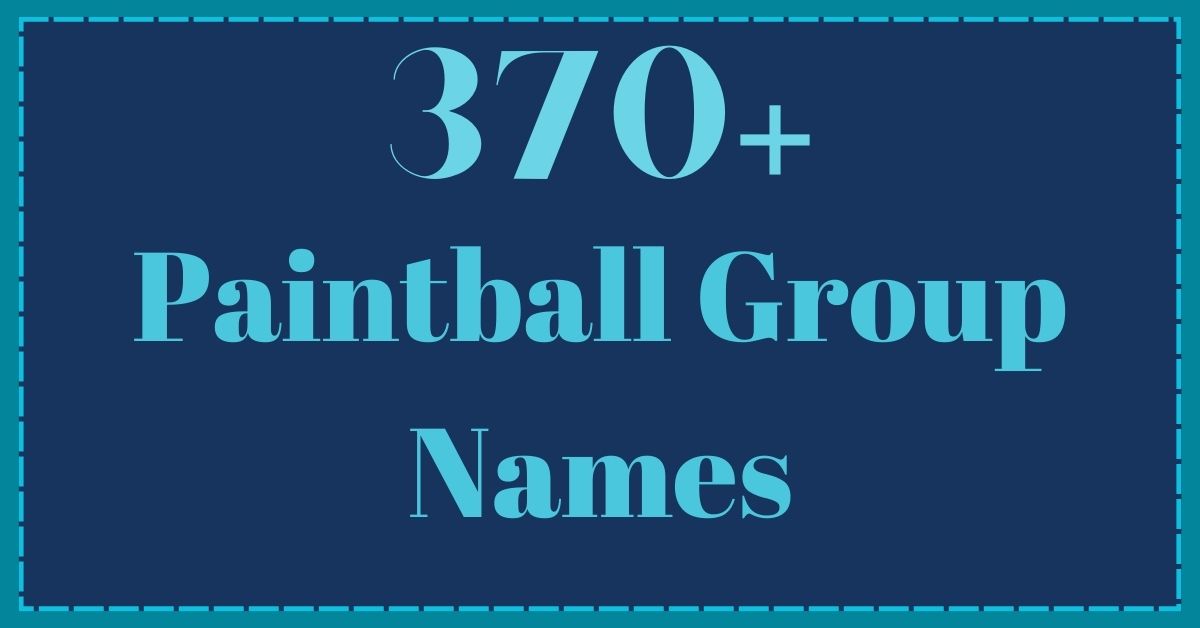 Paintball Group Names