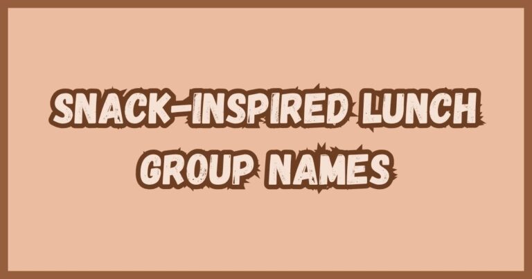 400+ Lunch Group Names & Generator - Find the Best Group Names, Chat ...