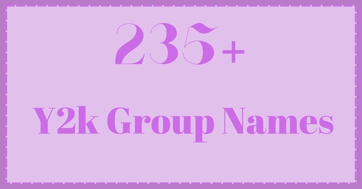 Y2k Group Names