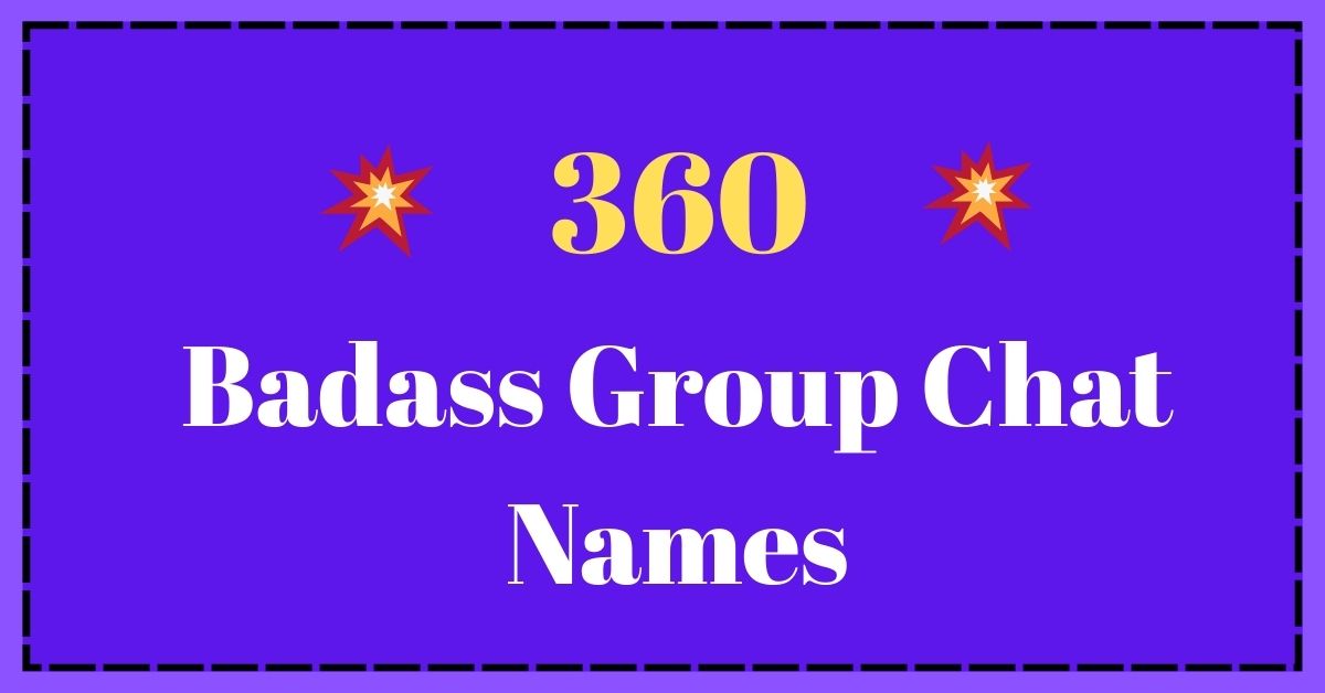 Badass Group Chat Names