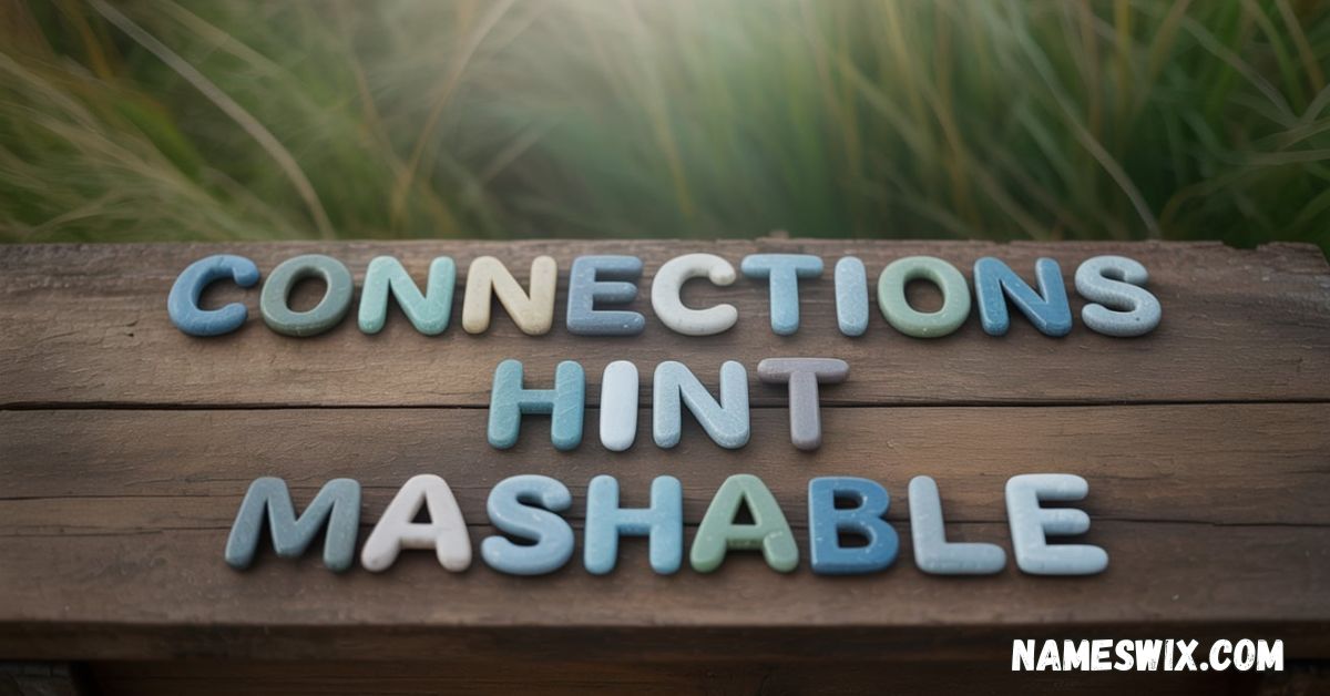 Connections Hint Mashable